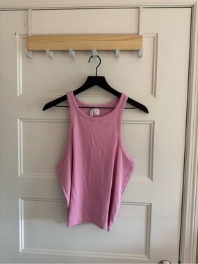 H&M Lilac Ribbed Tank Top